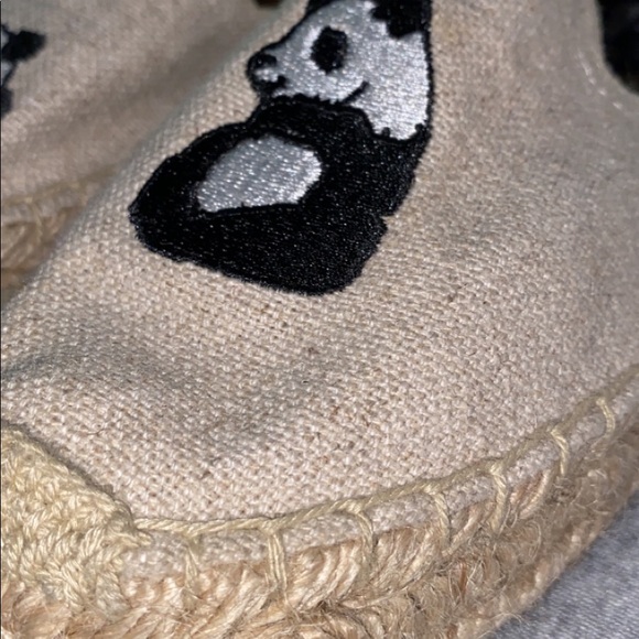 Espadrilles Style. SOLUDOS. Size 10!! Cute pandas. - Picture 4 of 7